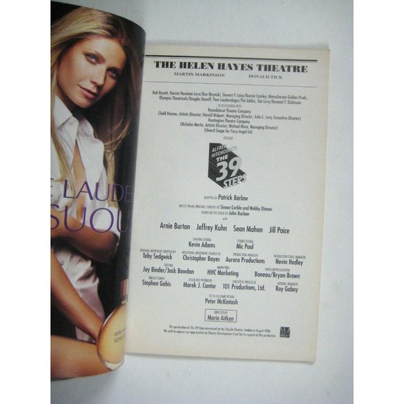 Hitchcock The 39 Steps Playbill 2008 Arnie Burton Jeffrey Kuhn Jill Paice Ticket - Picture 5 of 9